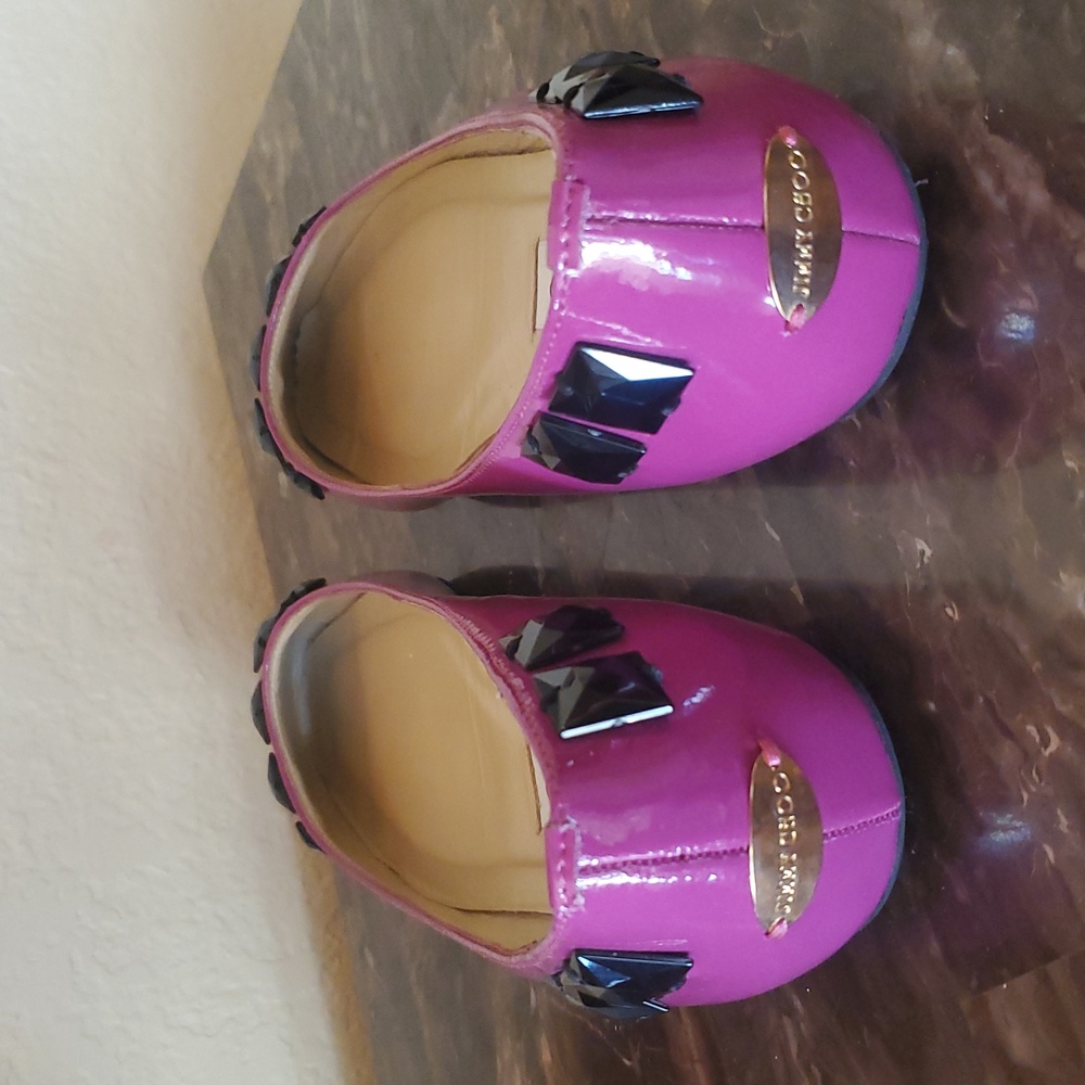 Like NEW Jimmy Choo Fuschia Ballet Flats - Picture 4 of 13